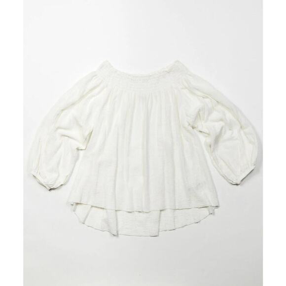 One teaspoon TAHITIAN PEARL TOP off the shoulder in stone size small - Picture 2 of 8